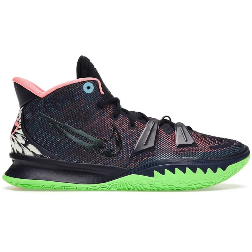 Nike Kyrie 7 Midnight Navy Green Pink size 10 MEN’S BASKETBALL SHOES